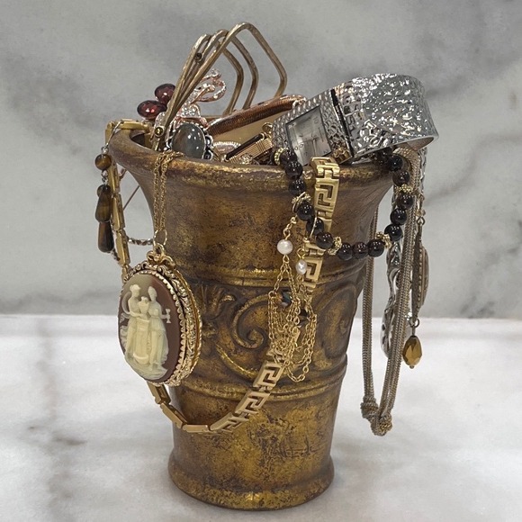 Goddess Themed Mystery Jewelry Jar Vintage Modern - Please Read Description - Picture 3 of 7